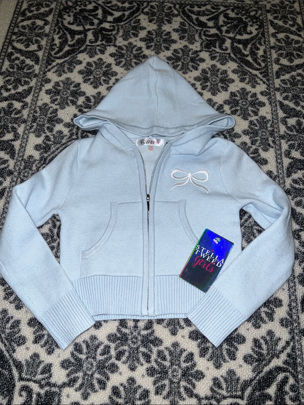 Stella Tweed Girls Sweater Jacket.